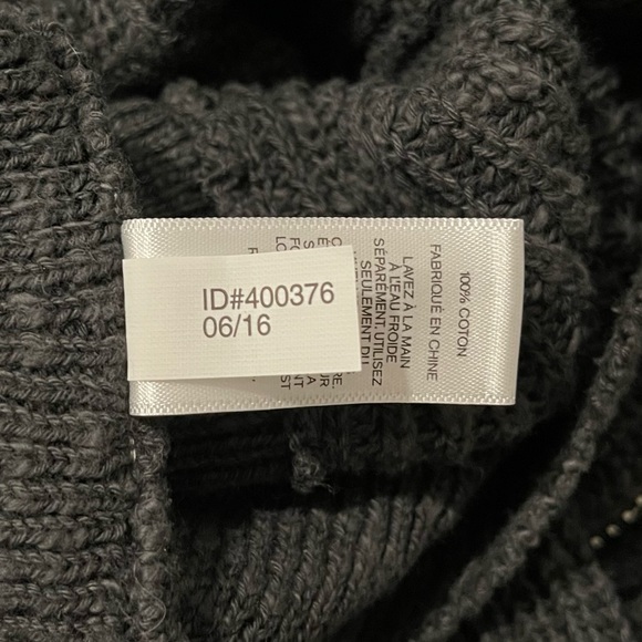 Express Women’s Sweater with Zipper Gray Extra Small - Picture 10 of 10